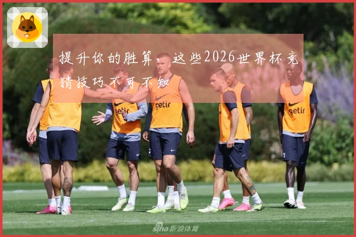 提升你的胜算，这些2026世界杯竞猜技巧不可不知